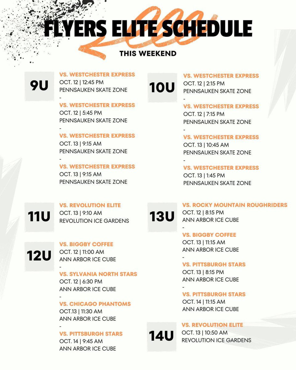 PhilFlyersElite's tweet image. 🥁…. Who’s your Favorite Flyers Elite matchup #thf #flyerselite #weekendsareforhockey