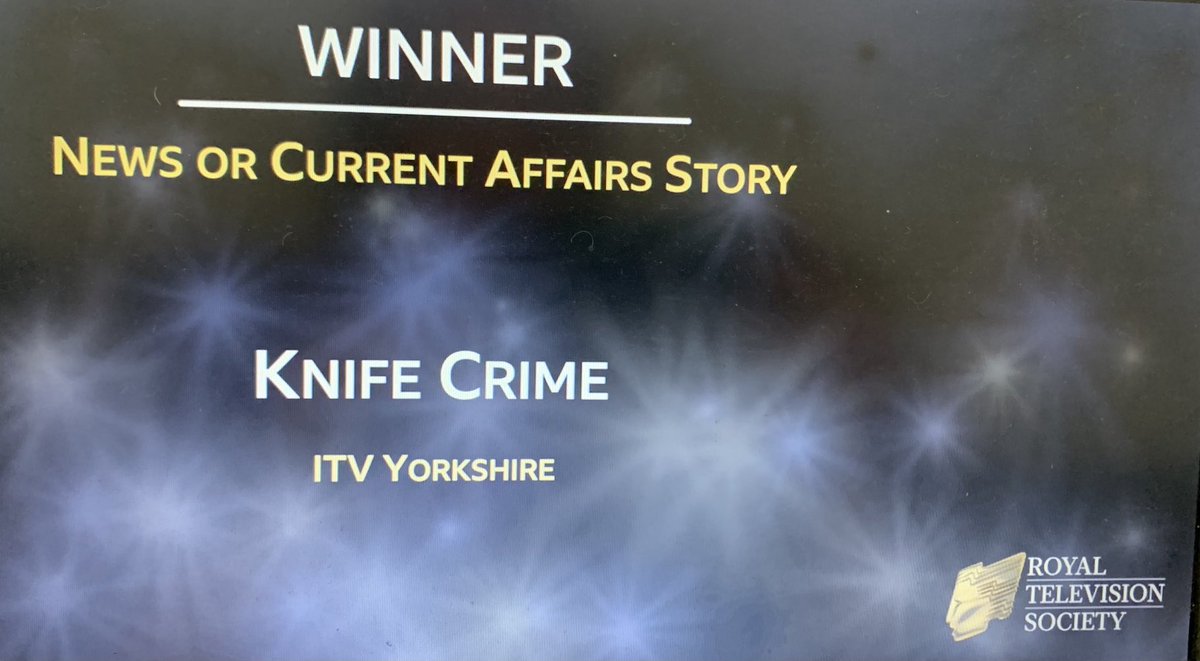 RTS Yorkshire (@rtsyorkshire1) on Twitter photo Congratulations to <a href="/itvcalendar/">ITV News Calendar</a> - winner of news or current affairs story ‘Knife Crime Special’ #RTSYorkshire2024 ❤️ Congratulations to <a href="/itvcalendar/">ITV News Calendar</a> - winner of news or current affairs story ‘Knife Crime Special’ #RTSYorkshire2024 ❤️