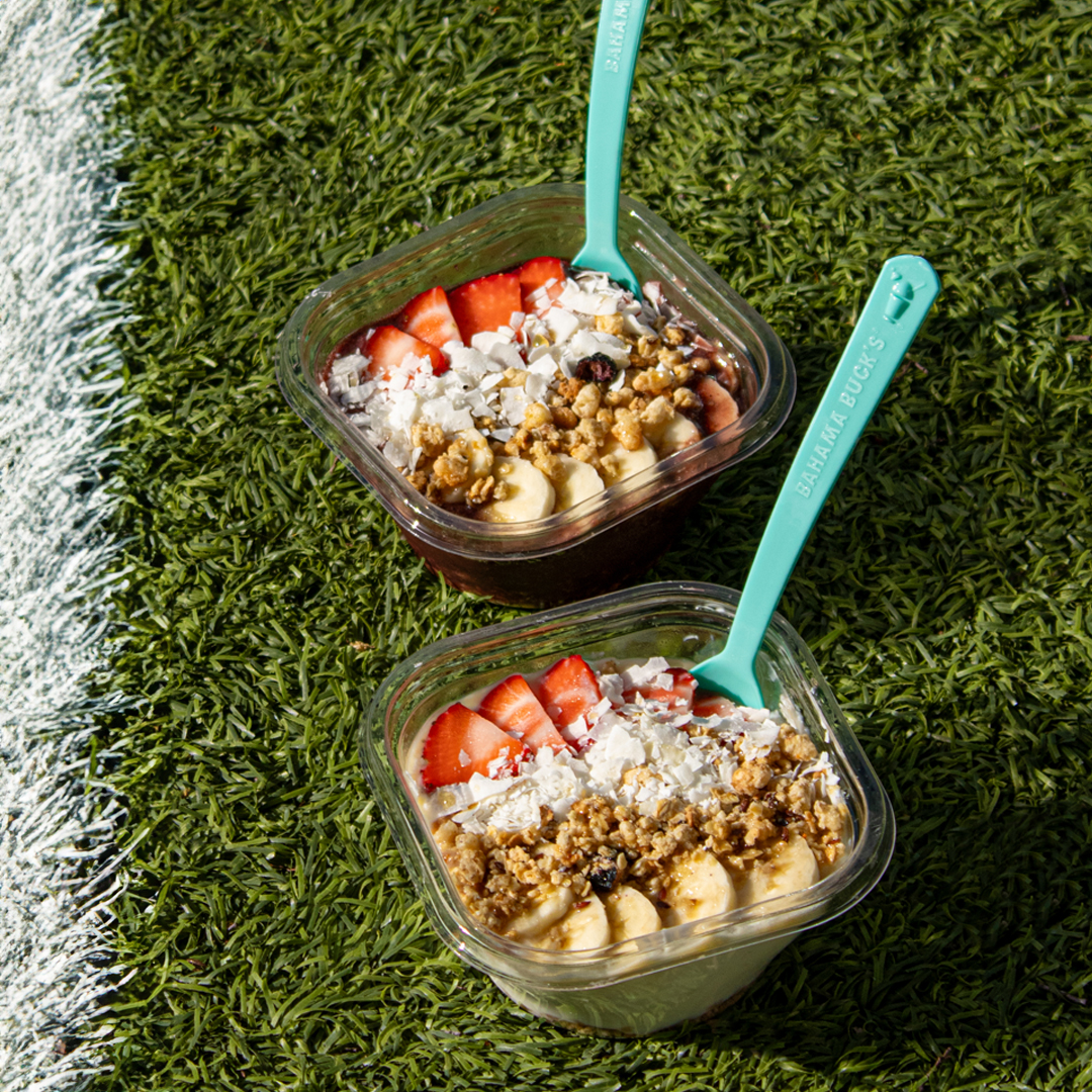 bahamabucks's tweet image. Our starting lineup 🏈🌟
#acaibowl #yogurtbowl
