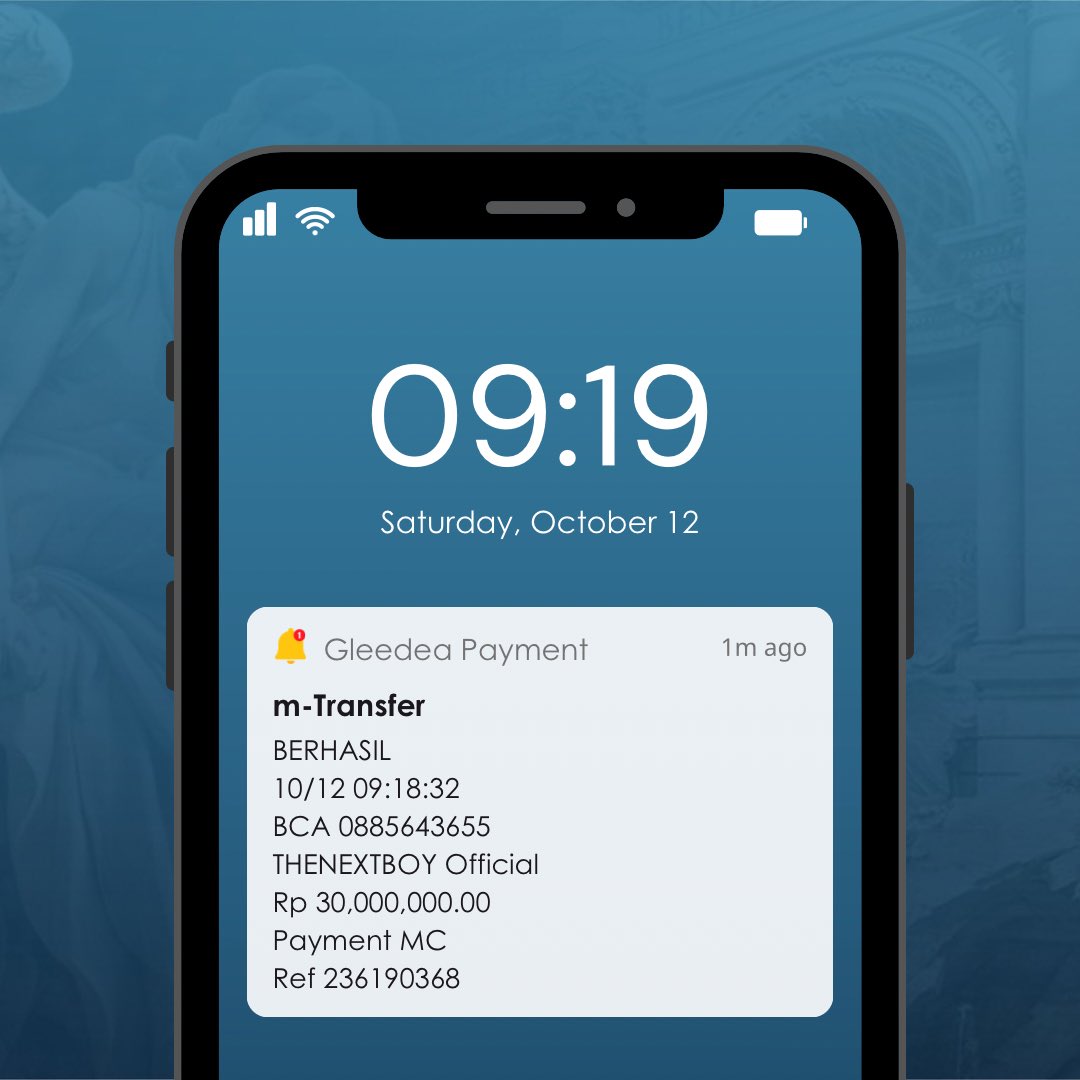 ⠀ 
📧 E-mail
⠀ 
From : Gleedea EO (gleedea.eo@gleedea.com)
To : THENEXTBOY
Cc : <a href="/ITSTHENEXTBOY/">𝗧𝗛𝗘𝗡𝗘𝗫𝗧𝗕𝗢𝗬</a>, <a href="/PhiIomene/">𝓘velle 𝓑ora</a>
Subject : Pembayaran MC
🖇 : Attached

Jika terdapat kesalahan, silakan hubungi Ms. Maeve <a href="/VIVALAROUGX/">Maeve.</a>. Terima kasih atas kerjasamanya.
⠀