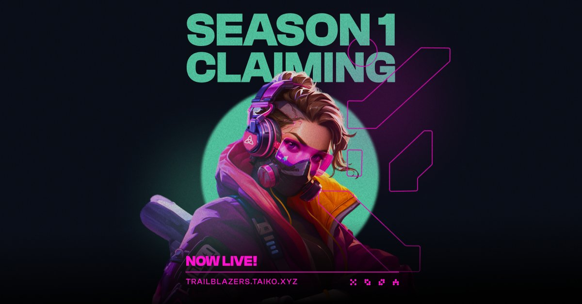 TalkqFDN's tweet image. Claims for Taiko Trailblazers Season 1 rewards are now open! 🎉
Claim: trailblazers-taiko.io
A huge congratulations to all our fair-playing Trailblazers—your hard work has paid off!
Head over to your Trailblazers profile, find the claim tab, and claim your well-earned…