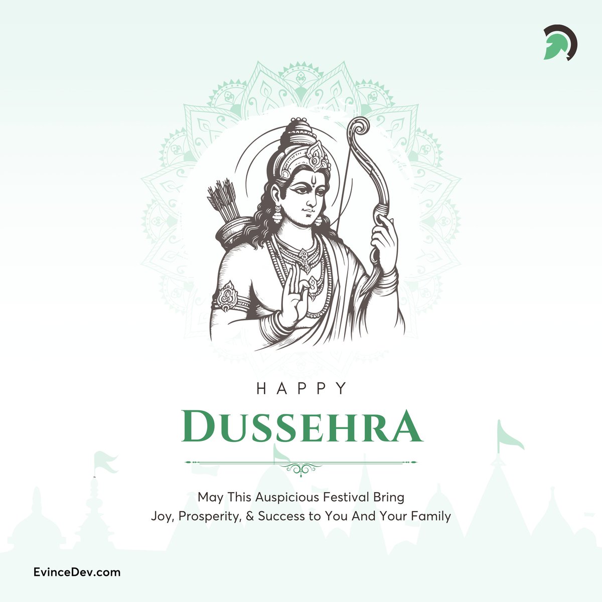 evincedev's tweet photo. This Dussehra, may the spirit of victory inspire new beginnings, strength, and growth. Happy Dussehra from the EvinceDev family! โจ
#StrengthAndVictory #HappyDussehra #DusseraWishes #Celebration #Responsiveness #Dussehra2024 #VictoryOfLight #DeliveringGrowth #EvinceDev https://t.co/JqArbF7bRu