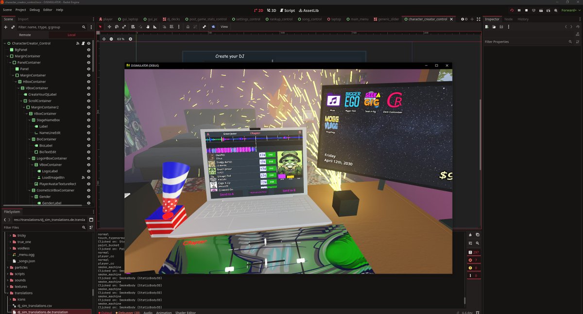 JizzyDipper's tweet image. Beginning the migration of #DJSimulator to #Redot engine! Looking good so far. GodotSteam works perfectly! #redotengine