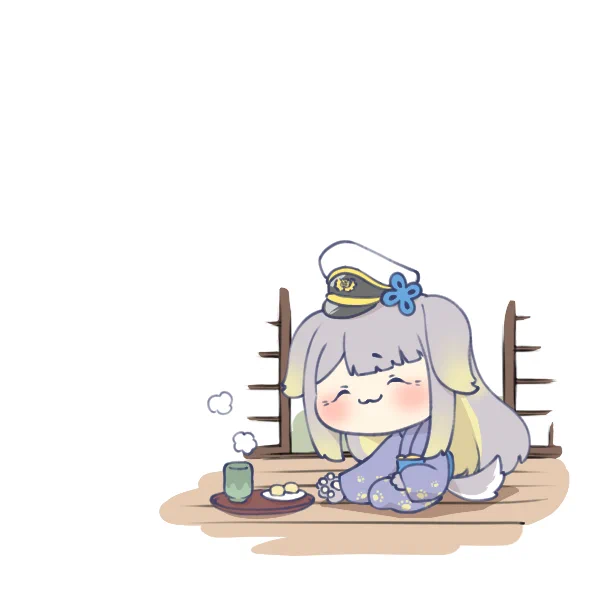 ティーダくんにお茶を出してあげるるりおばあちゃん#栞葉書 