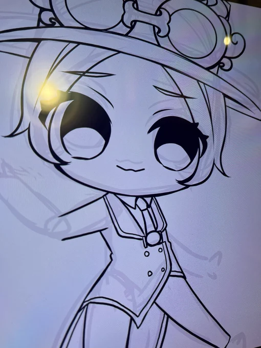 ちょっと描いてた