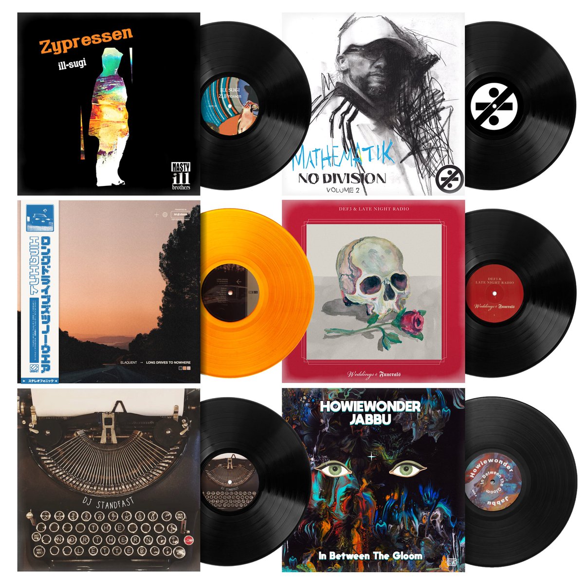 URBNET's tweet photo. $10 LPs this weekend only

ZYPressen
https://t.co/3hvXWmycbf

No Division 2
https://t.co/QibwSWrwDg

Long Drives to Nowhere
https://t.co/vCa4a2Fbql

Weddings &amp; Funerals
https://t.co/BxnLctXC2w

Northern Letter
https://t.co/gqsGPKzJpC

In Between the Gloom
https://t.co/hRQadAQ49h https://t.co/8X9X9g4lw9