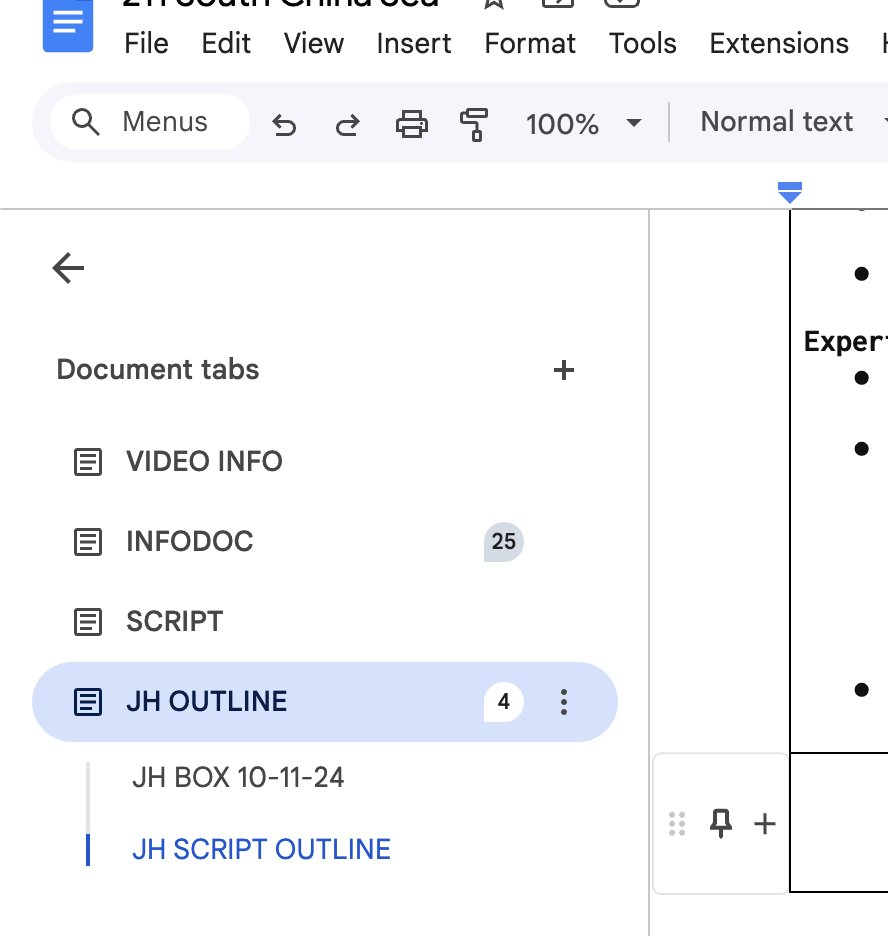 johnnywharris's tweet image. Thank you! @googledocs has answered by prayers with its new "tabs" feature. My life will truly never be the same. Our final scripts and research docs are usually over 150 pages long. I like to keep it all in one "master doc" so tabs will make my life so much better. Thank you!