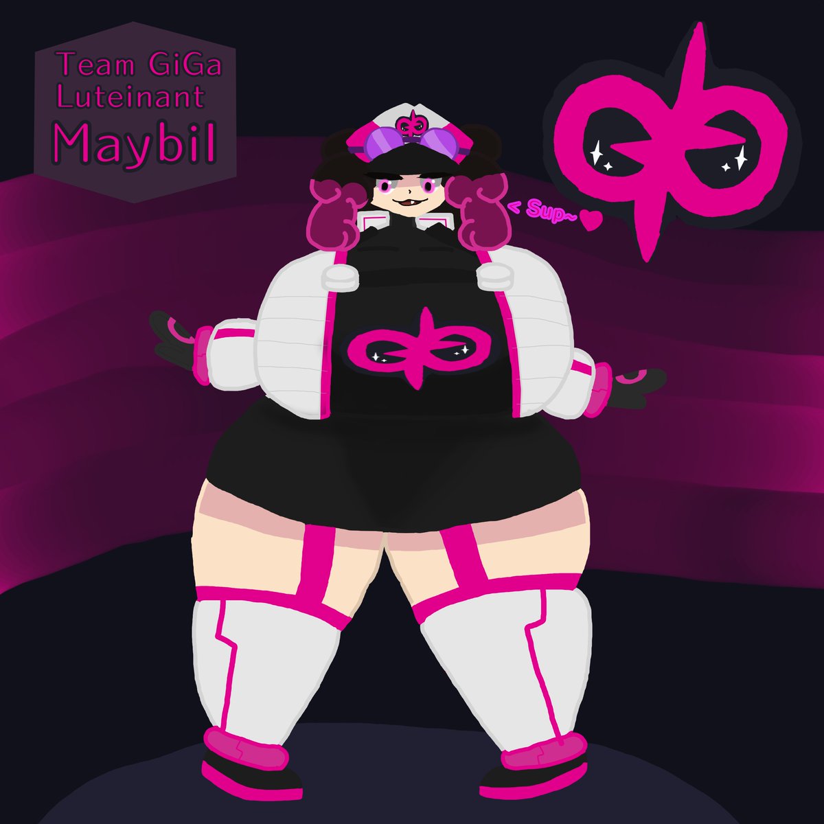 ArinhatKid's tweet image. #PokemonEvilTeam #TeamGiGaYboon
Here is the Ture Design of Team GiGa Memeber Maybil
(Team GiGa is an idea of @GipehtyboonALT )
Btw all are free to join this Pokemon Evil Team
Maybil:Come on~ what are yall waiting for the benefits are quiet "Large"~