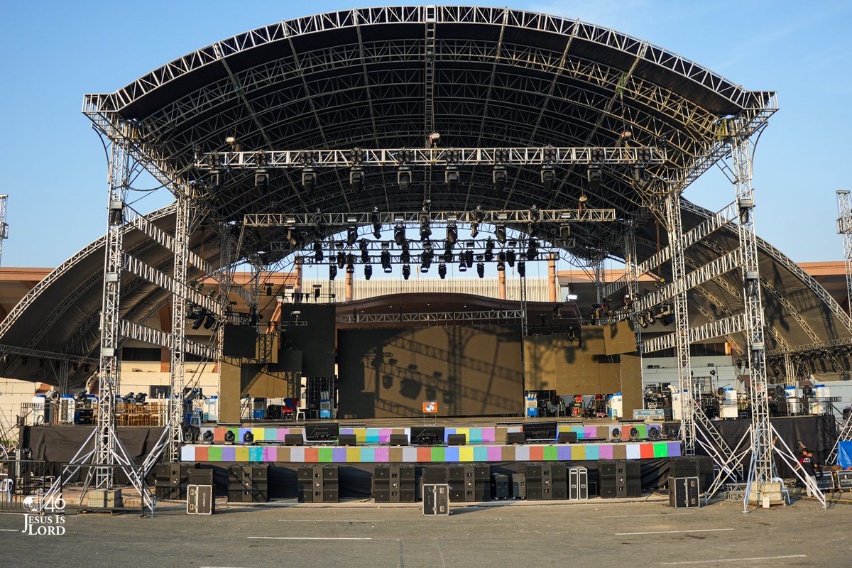JILWorldwide's tweet photo. The Lord of Lords whose glory we are celebrating today is worthy of our best. Look! Luneta is ready for the celebration. All physical arrangements at the Luneta Granstand are excellently prepared! 

What a refreshing sight to also see our brethren gathering this early to be part of our celebration today! Early birds represent! 🙋‍♀️🙋‍♂️

#JIL46 #ChristIsTheAnswer
Jesus Is Lord