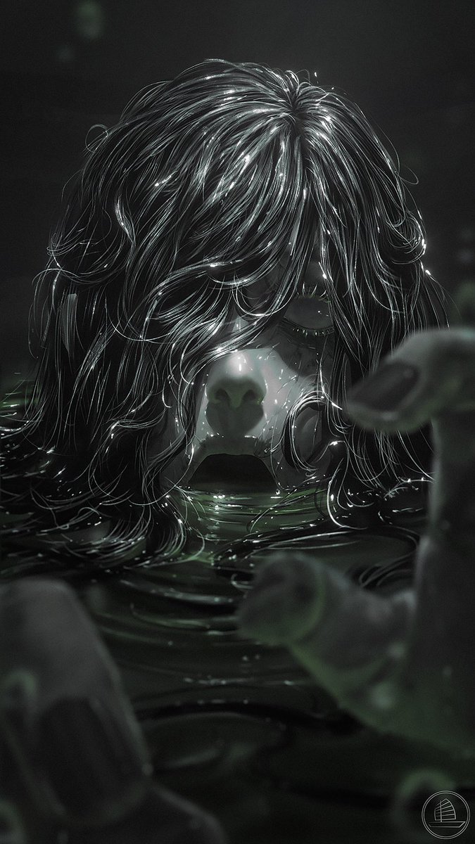xiaofanchuanart's tweet image. Artober Day 11 - Sadako #artober #halloween #HorrorArt #sadako