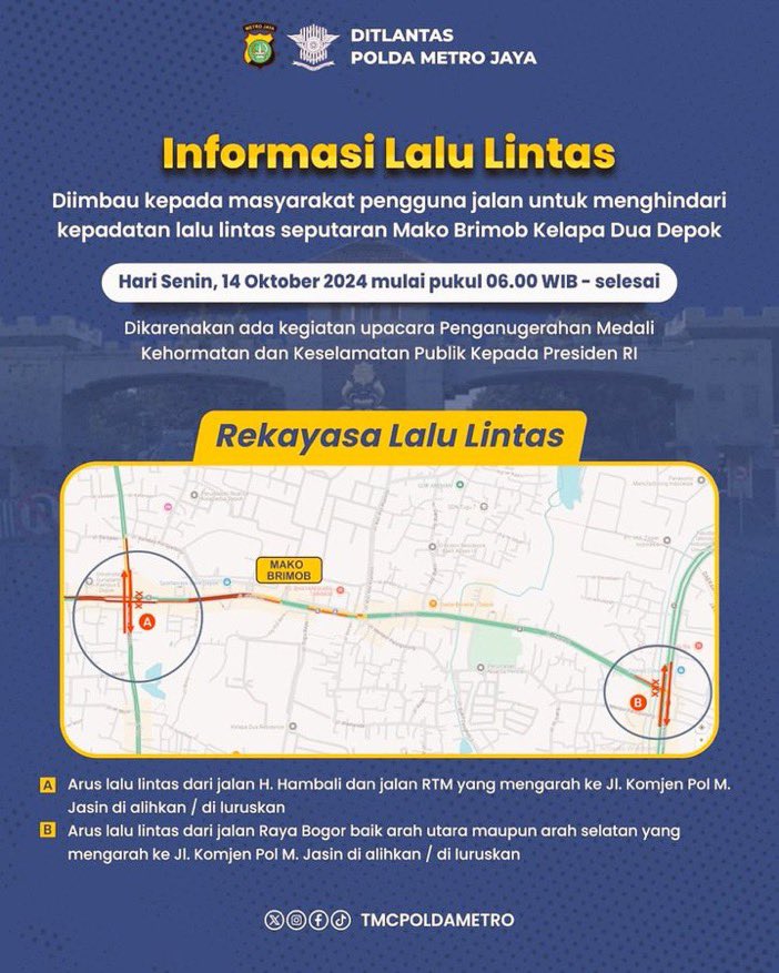 poprawkscandy's tweet photo. kelapa dua tiap pagi aja macet banget, trus besok ada presiden mau dateng hari senin. hadahhhhh gws warga kelapa dua https://t.co/3MdK91pGAC