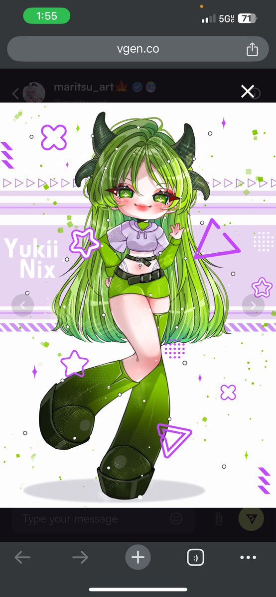YukiiNiixVT's tweet photo. I got the cutest freaking art commissioned and I’m so happy with how it turned out!! Please check them out if you’re looking for cute art! @MaritsuArt 
#VTubersart #KiiNiiArt #vtuber https://t.co/qQijOzF02S
