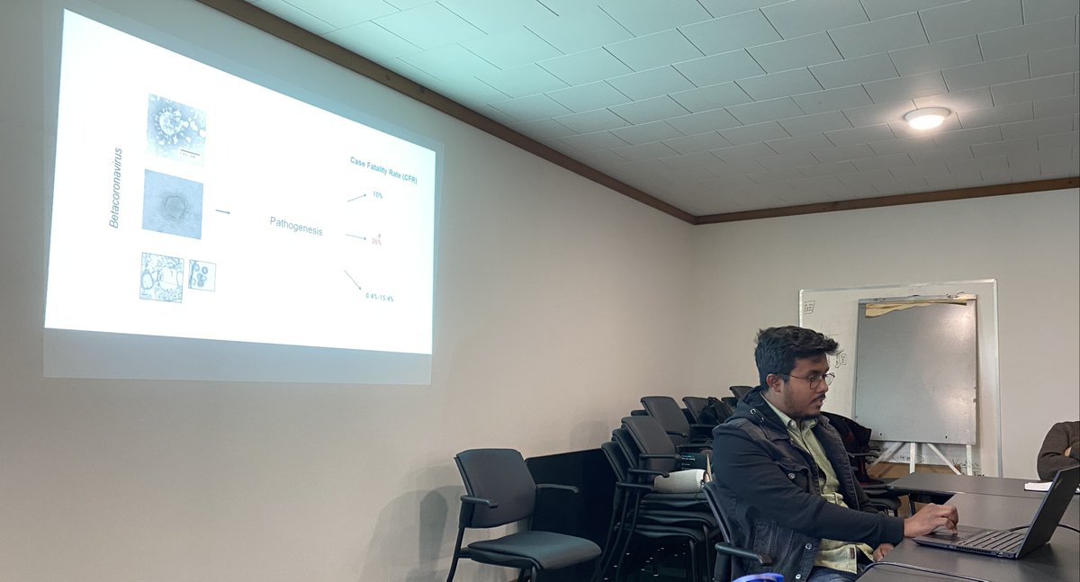 Arinjay Banerjee (@sci_questions) on Twitter photo Very proud of <a href="/Bhuinya_A/">Arkadeb Bhuinya</a> who discussed his doctoral work with his peers and other researchers at the annual #WildEpi meeting. #LZCI #LoveVirology Very proud of <a href="/Bhuinya_A/">Arkadeb Bhuinya</a> who discussed his doctoral work with his peers and other researchers at the annual #WildEpi meeting. #LZCI #LoveVirology