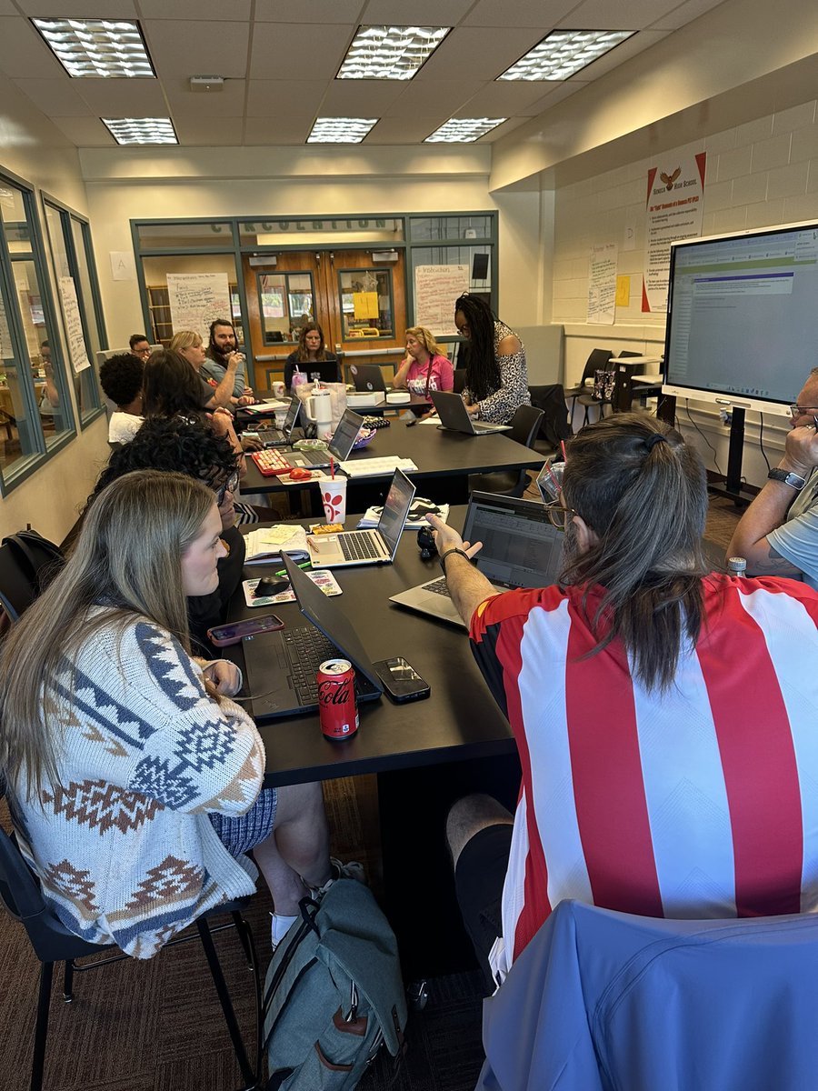 Had another great PLC meeting today with our High Density middle and high school ML counselors. Kudos to our School Support Specialist, Tovah Mitchell, for listening to their needs and organizing a great day of learning to support their work! #JCPSML