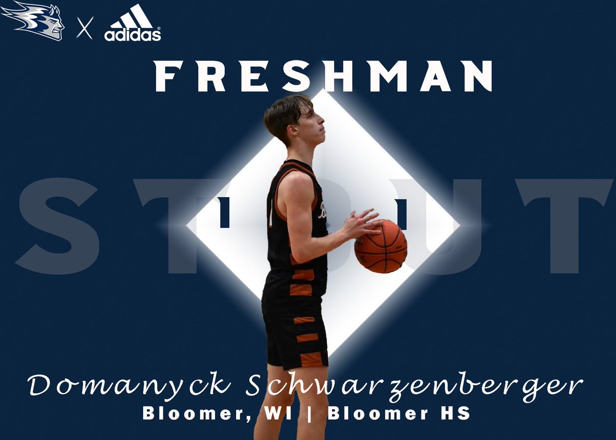 Stout Basketball (@stout_mbb) on Twitter photo Our second newcomer announcement of the day and final member of this years incoming freshman class introduces Domanyck Schwarzenberger (<a href="/Domanyck11/">Domanyck Schwarzenberger</a> )! Dom comes to us from Bloomer HS in Bloomer, WI! Blue Devil Nation, make sure you give Dom a follow!
#BleedBlue #Galvanize Our second newcomer announcement of the day and final member of this years incoming freshman class introduces Domanyck Schwarzenberger (<a href="/Domanyck11/">Domanyck Schwarzenberger</a> )! Dom comes to us from Bloomer HS in Bloomer, WI! Blue Devil Nation, make sure you give Dom a follow!
#BleedBlue #Galvanize