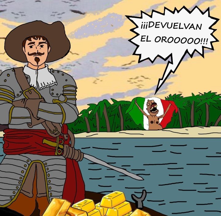 SpanishLynx's tweet photo. Feliz Día de los Cojonazos Gigantes. América fue descubierta, invadida y saqueada (🫵🏻😂) y fue una maravilla. https://t.co/LSIBPSbjdc