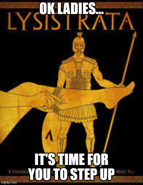 ThmsHoward's tweet image. ***P.S.A. TO ALL YOU BLACK LADIES***
If you know one of these bruthas who are shootin' they mouths off on tv how they gonna vote for Trump, here's what you can do bout it-
Use the power!
#Lysistrata #UseThePower