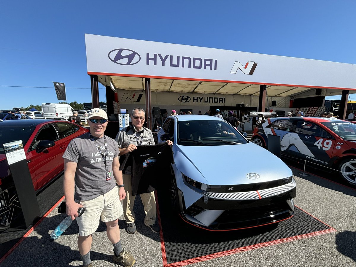 <a href="/RoadAtlanta/">Michelin Raceway Road Atlanta</a> <a href="/IMSA/">IMSA</a> <a href="/kcboyce/">KC Boyce</a> <a href="/IronDames_/">Iron Dames</a> <a href="/CorvetteRacing/">Corvette Racing</a> <a href="/MattersRadio/">Energy Matters--A Radio Show</a> .<a href="/Hyundai/">Hyundai USA</a> showing off their EV at Road Atlanta.