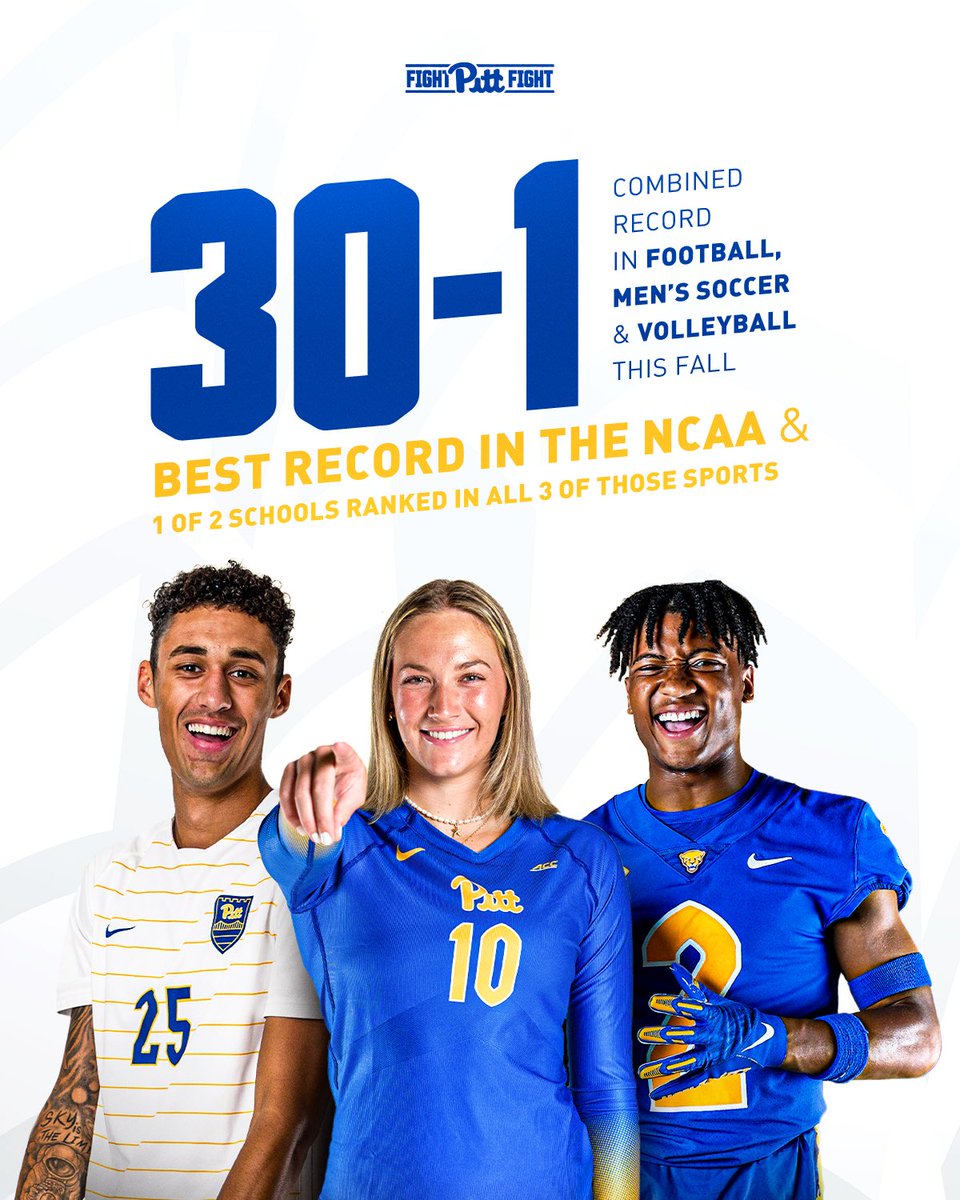 Pitt Panthers (@pitt_athletics) on Twitter photo Better than the rest. 🔵🟡 Better than the rest. 🔵🟡
