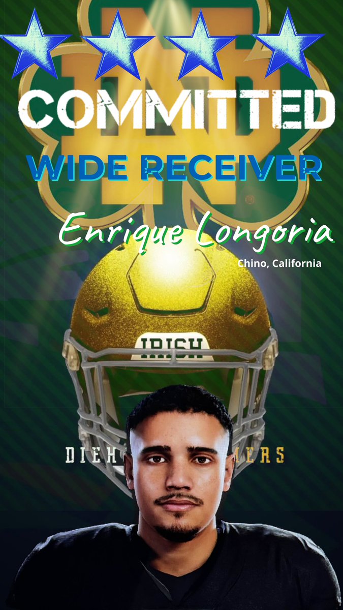 cfb_dynasty's tweet photo. 🚨ANNOUNCEMENT🚨

#CollegeDropoutDynasty recruitment notice! 

@NDFootball HC @mtejada32 has added 2 x 4⭐️ recruits for their offense!

#CFB25 #DynastyMode #EASports https://t.co/5f685mW15u