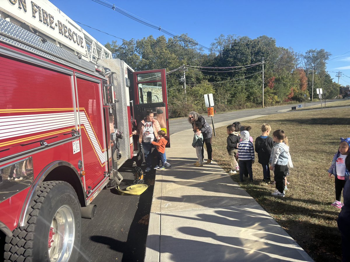 Yes! Thank you @cityofbeacon Fire Dept! Our students Pk- 5 all got to learn fire safety and be reminded of what to do in the case of emergencies!