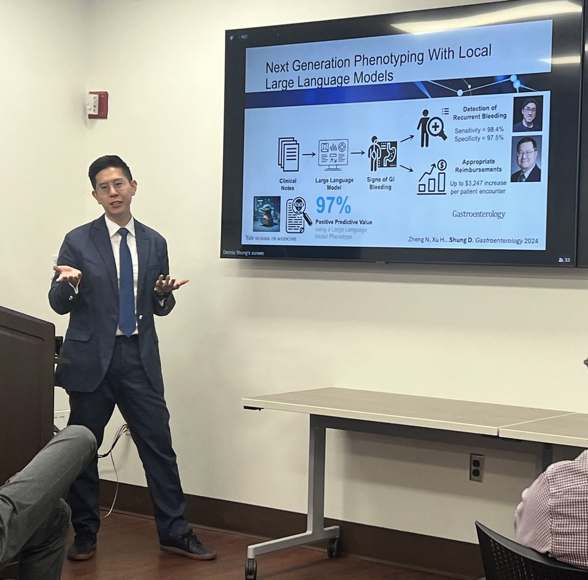 Mount Sinai Hospital GI Fellowship Program (@msh_gi_fellows) on Twitter photo Our first ever AI academic half day followed by a master class on AI in GI during grand rounds from Dr. Dennis Shung
Huge thank you to our all star crew of speakers — we’ve never felt more (artificially) intelligent!
<a href="/dlshung/">Dennis Shung</a> <a href="/tberzin/">Tyler Berzin MD, FASGE</a> and <a href="/AliSoroushMD/">Ali Soroush, MD, MS</a> Our first ever AI academic half day followed by a master class on AI in GI during grand rounds from Dr. Dennis Shung
Huge thank you to our all star crew of speakers — we’ve never felt more (artificially) intelligent!
<a href="/dlshung/">Dennis Shung</a> <a href="/tberzin/">Tyler Berzin MD, FASGE</a> and <a href="/AliSoroushMD/">Ali Soroush, MD, MS</a>