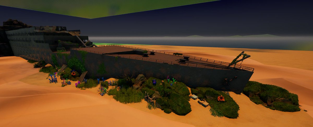 fr4udmaxing's tweet photo. Reproduction du TITANIC immerger en custom props sur Fortnite ça m'a pris 2 heures à faire. Dites-moi ce que vous en pensez en commentaire 🚢 
#Fortnite #CustomProps #FortniteArt #FortniteCreatif #Titanic https://t.co/9WDKivqvBh