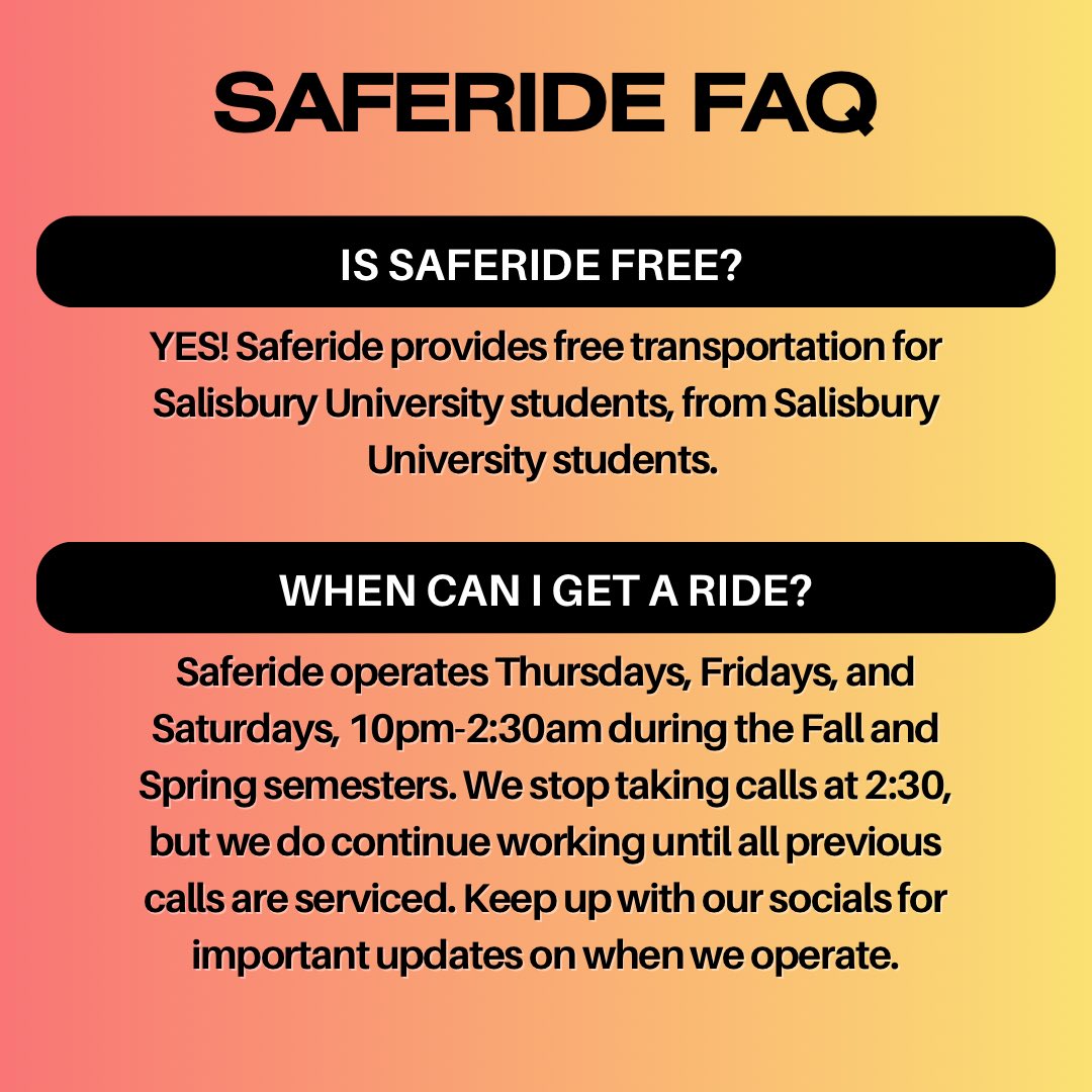 SUSaferide's tweet photo. We’ve been getting a lot of questions lately about our service, hopefully this helps clear things up! Reach out to us if you have any other questions or concerns. https://t.co/LH1uQpoN4P