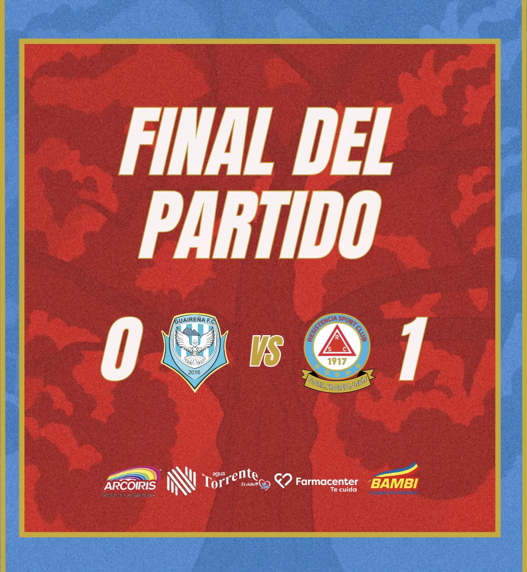 ResiSportClub's tweet image. ⚽️ #IntermediaAPF | #Fecha30

¡GANÓ REEEESIIIIII!

➡️ Resistencia SC 1️⃣
➡️ Guaireña FC 0️⃣

#LaCelesteMiPasión 🔺