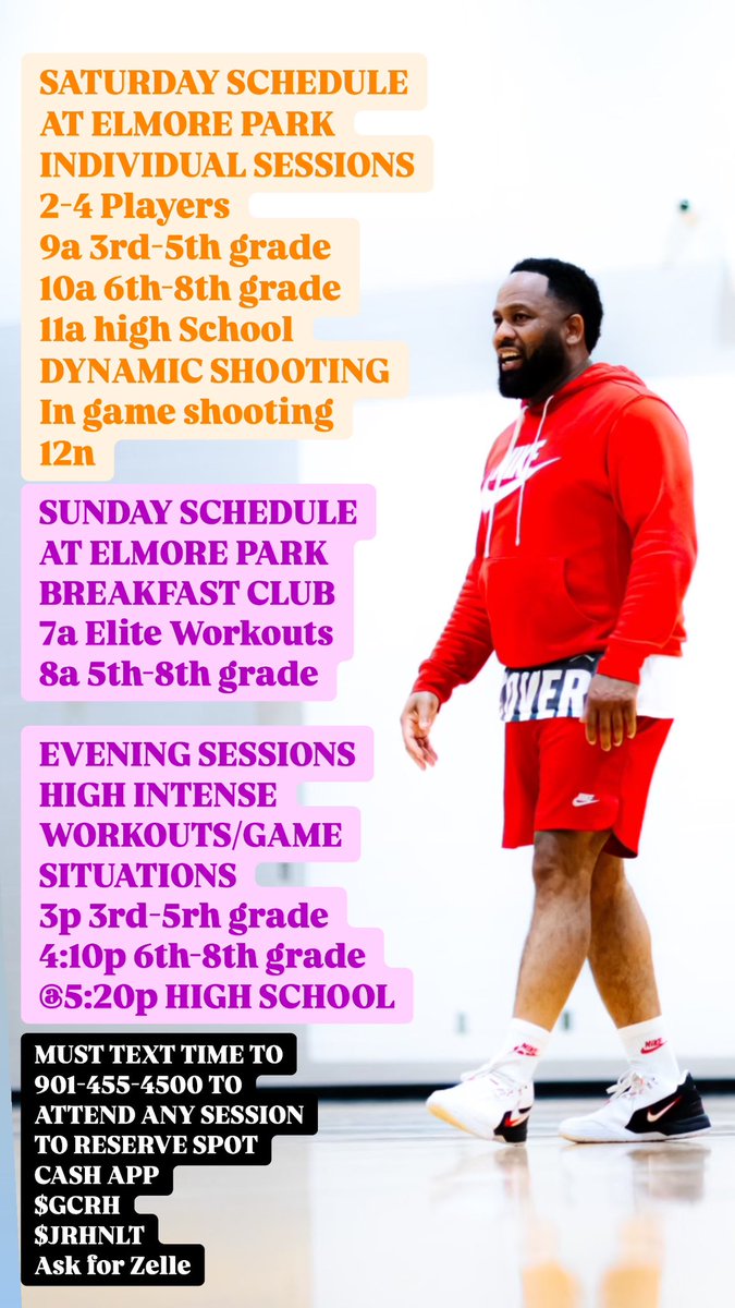 Weekend schedule 901-455-4500