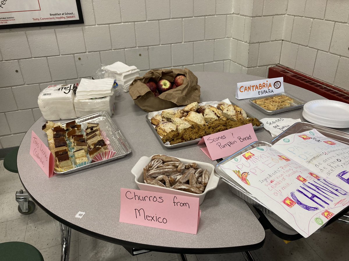 SzrikeSPS's tweet photo. Happening Now!  Bentley’s  international night potluck.  Good food, better people! @bentley_school https://t.co/Lkvf36kDJy