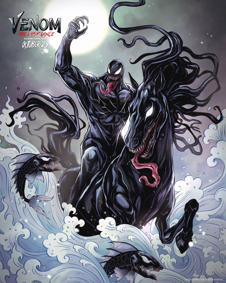 VenomMovie's tweet photo. Congratulations 🎉! Tom Hardy has chosen the winners of the #Venom: The Last Dance Fan Art Contest! Thank you for all the submissions! https://t.co/6NJ4PIEzvI