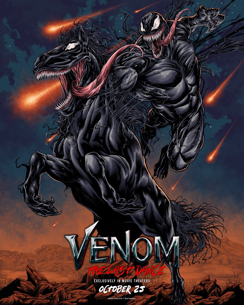VenomMovie's tweet photo. Congratulations 🎉! Tom Hardy has chosen the winners of the #Venom: The Last Dance Fan Art Contest! Thank you for all the submissions! https://t.co/6NJ4PIEzvI