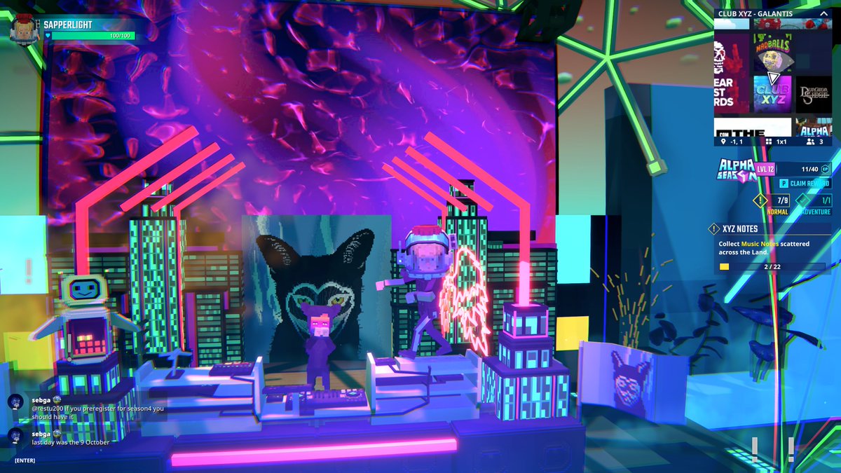 New look, who dis? 🎩 Loving my new Space Helmet in The Sandbox!  sandbox.game #TheSandbox #AlphaSeason4 #AS4SocialChallenge