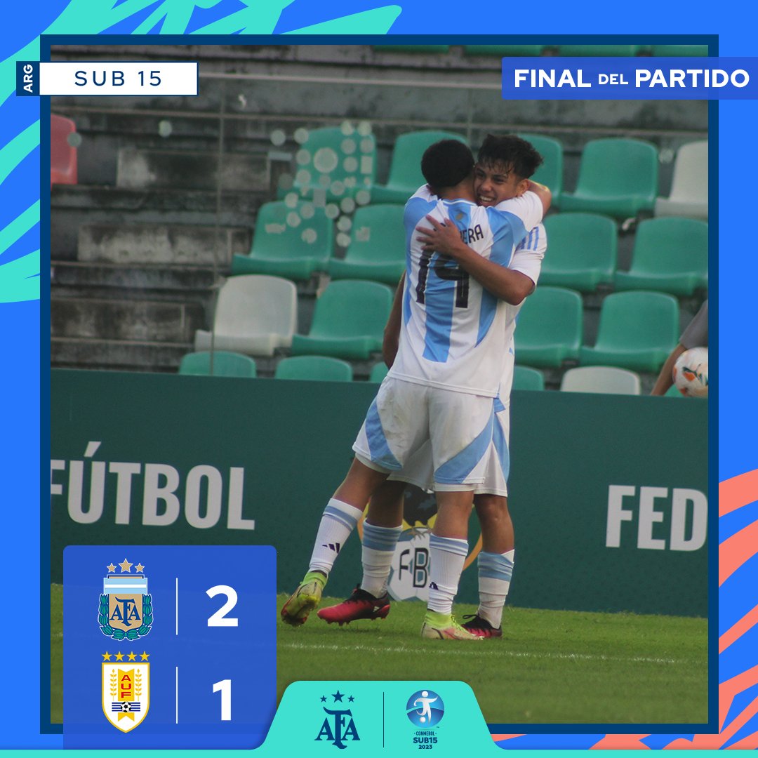 Sudamericano Sub 15 Argentina lo dio vuelta ante Uruguay octubre 2024