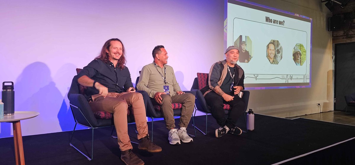 DietsandDeities's tweet photo. We presented a talk at Highscore! We shared our experience working with different cultures while creating Diets &amp; Deities with our composer, Kuya James, and our cultural consultant and friend, Ben Tyler! 

Huge thank you to @APRAAMCOS for another amazing  High Score!  🎉✨ https://t.co/sMnBZFCgej