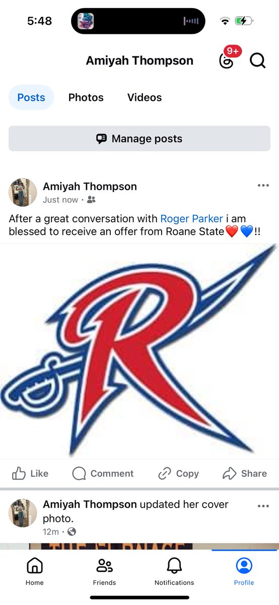 Amiyah Thompson (@amiyaht10) on Twitter photo After a great conversation with Coach Parker, i am blessed to receive another offer from Roane State❤️💙!!
<a href="/Coach_Q_WACG/">Quinton Thompson</a> <a href="/MTCSWBB/">MTCS Lady Cougar Basketball</a> <a href="/BMazeEliteGirls/">B. MazeElite Girls</a> After a great conversation with Coach Parker, i am blessed to receive another offer from Roane State❤️💙!!
<a href="/Coach_Q_WACG/">Quinton Thompson</a> <a href="/MTCSWBB/">MTCS Lady Cougar Basketball</a> <a href="/BMazeEliteGirls/">B. MazeElite Girls</a>