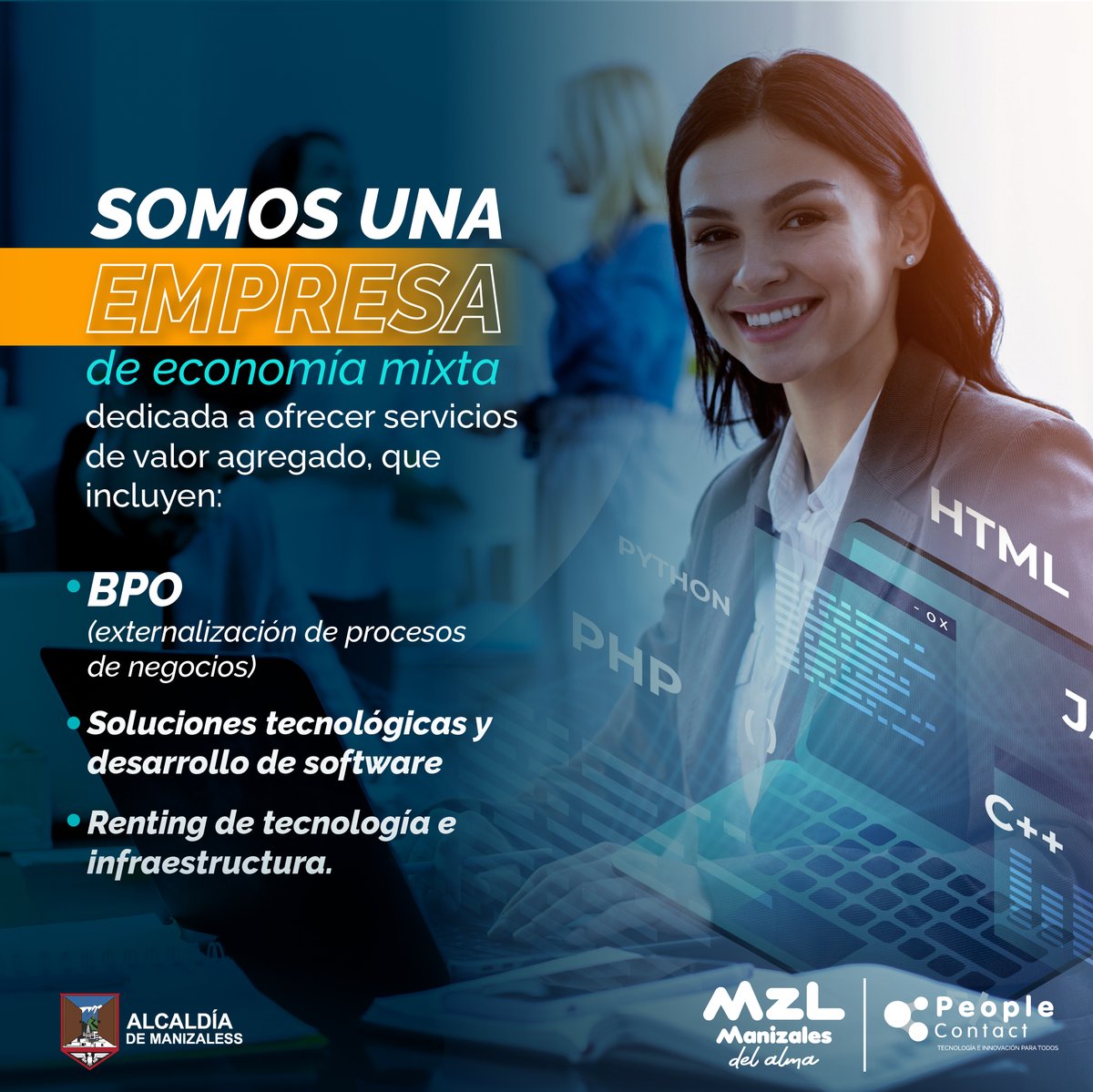 ¿Sabías que somos una empresa de economía mixta comprometida en proporcionar valor agregado a los servicios tecnológicos que requieras? No dudes en consultarnos sobre nuestras soluciones informáticas, renting e infraestructura.
#Tecnología #PeopleContact