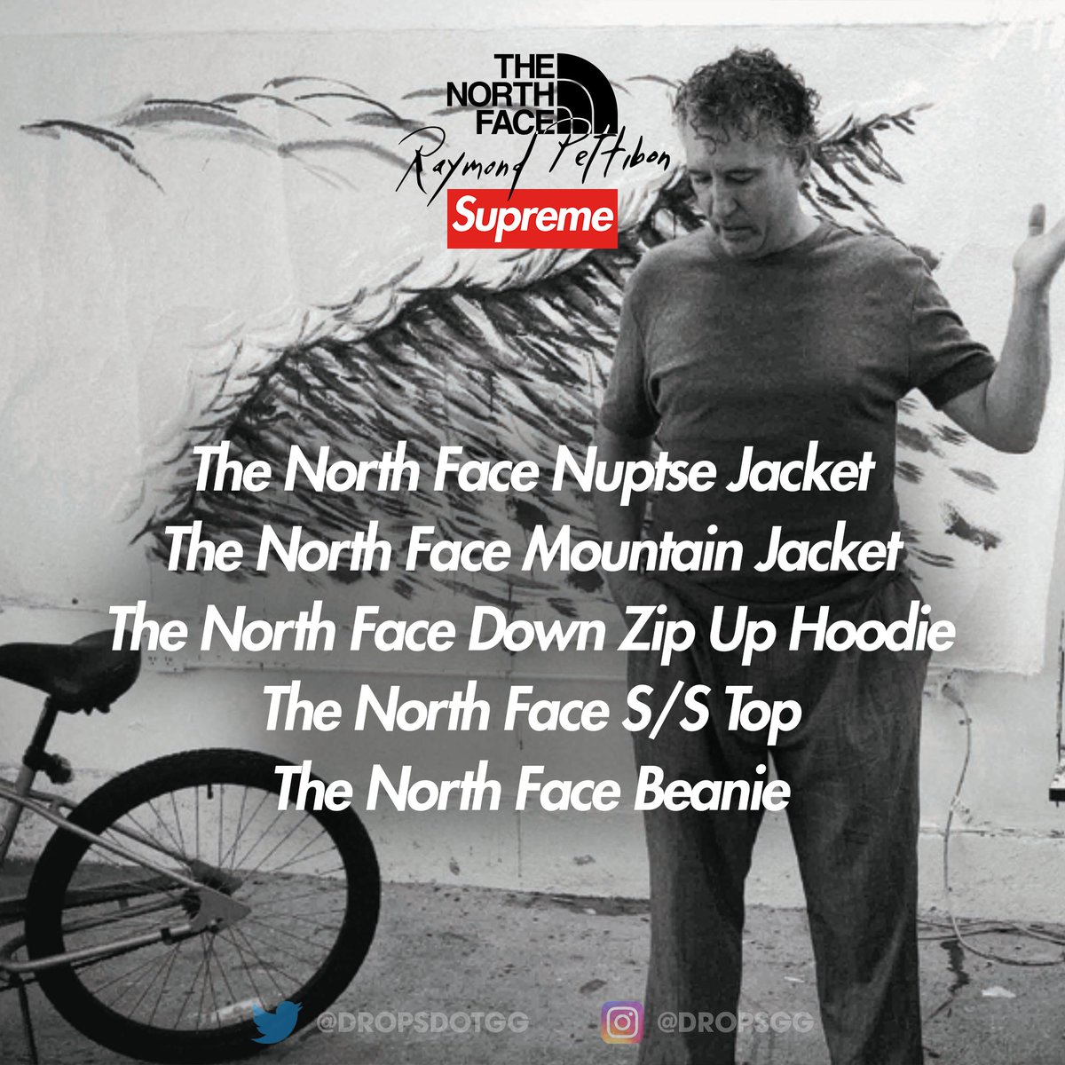 Supreme x The North Face x Raymond Pettibon ?️ As previously 