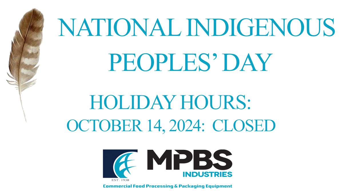 MPBSIndustries's tweet photo. MPBS Industries will be closed October 14. 2024 for National Indigenous Peoples' Day   https://t.co/yZ8QWQgAo3 contact@mpbs.com 323-268-8514 https://t.co/YWsQs54mc0