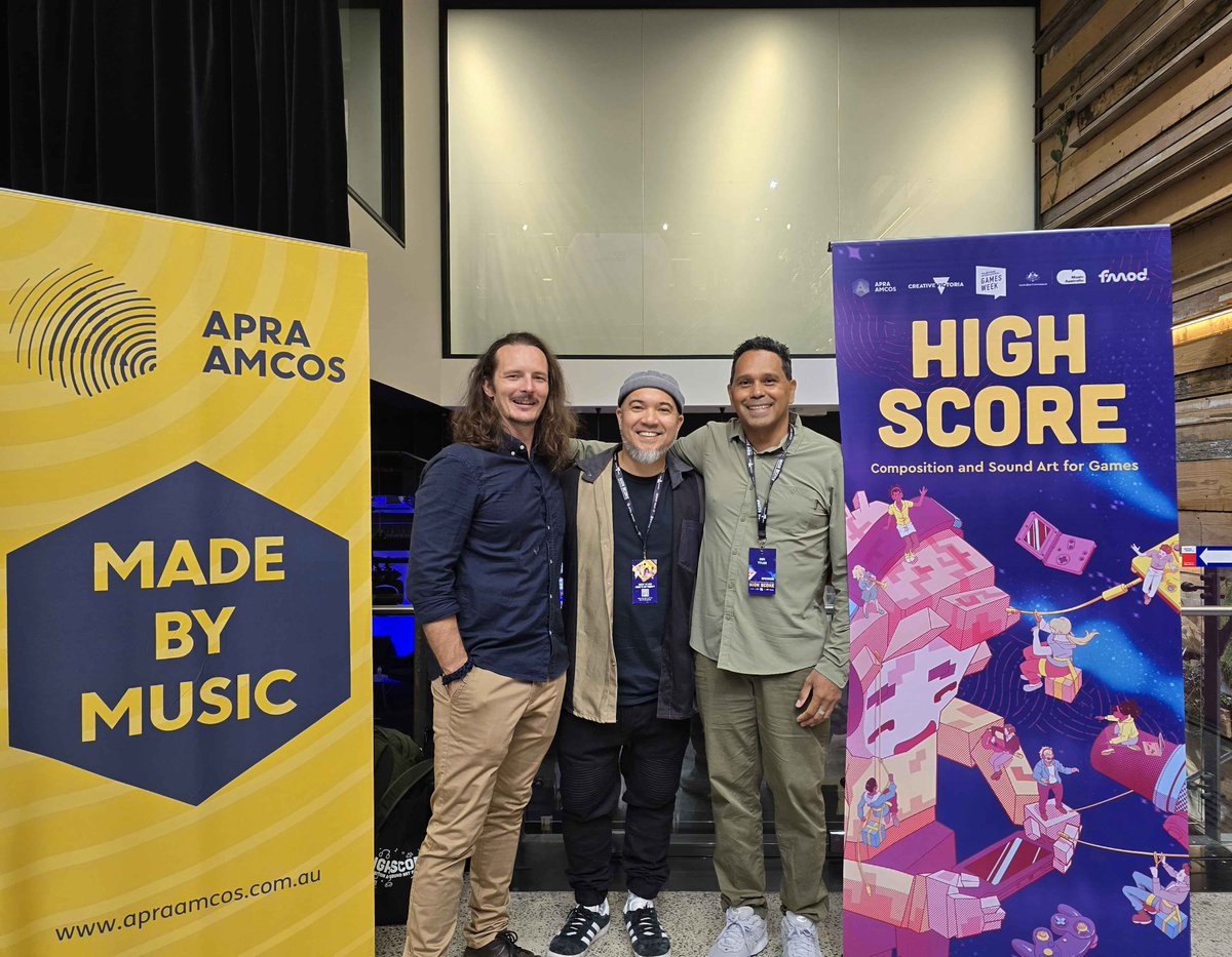 We presented a talk at Highscore! We shared our experience working with different cultures while creating Diets &amp; Deities with our composer, Kuya James, and our cultural consultant and friend, Ben Tyler! 

Huge thank you to <a href="/APRAAMCOS/">APRA AMCOS</a> for another amazing  High Score!  🎉✨