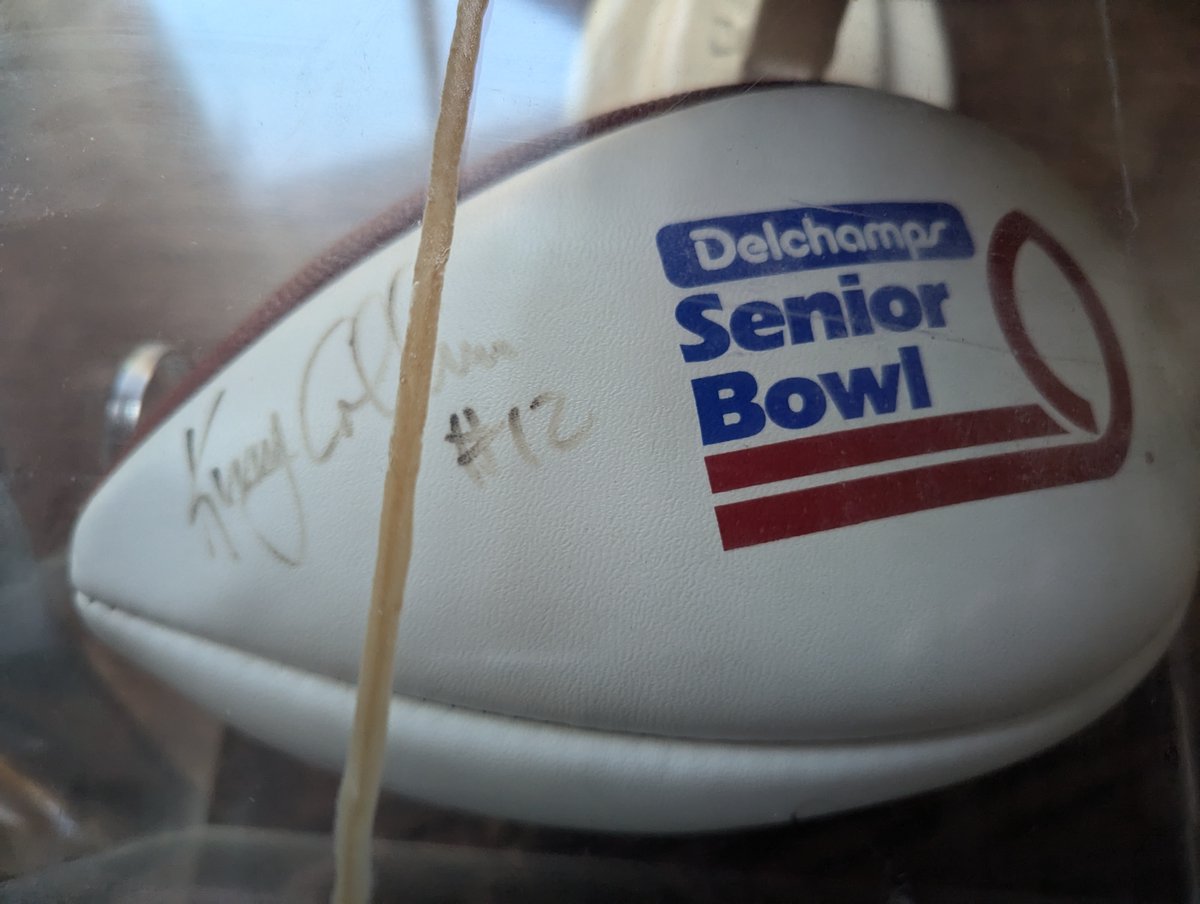 jackmoyer's tweet photo. @RealKCollins5   - Fellow Penn Stater here.    I worked at the Senior Bowl Hotel Years ago and Have the signed ball with you, Steve McNair, Chad May and Jay Barker.  I would be happy to give it to you - no charge - Just want it in good hands.  jackmoyer@gmail.com if interested https://t.co/C5T1DNPDe2
