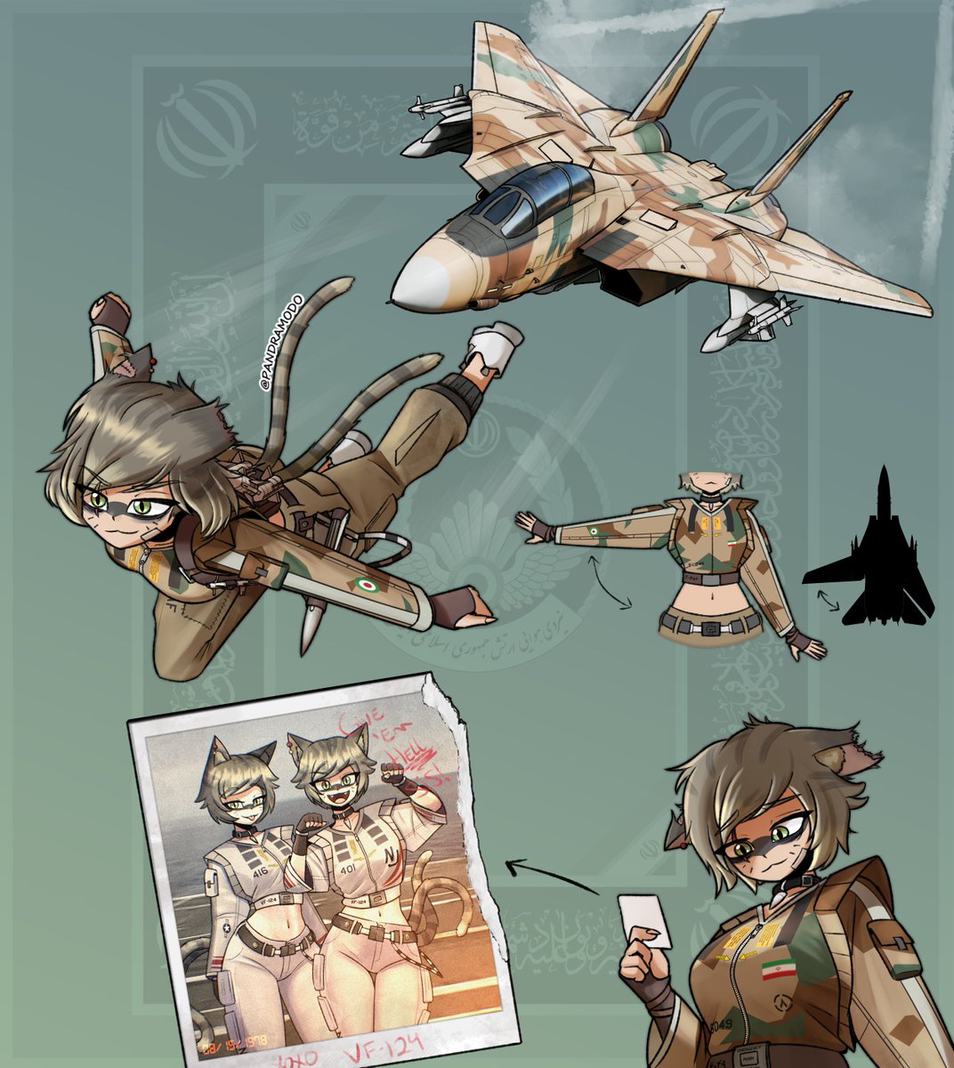 The double tailed feline: F-14 Waifu
