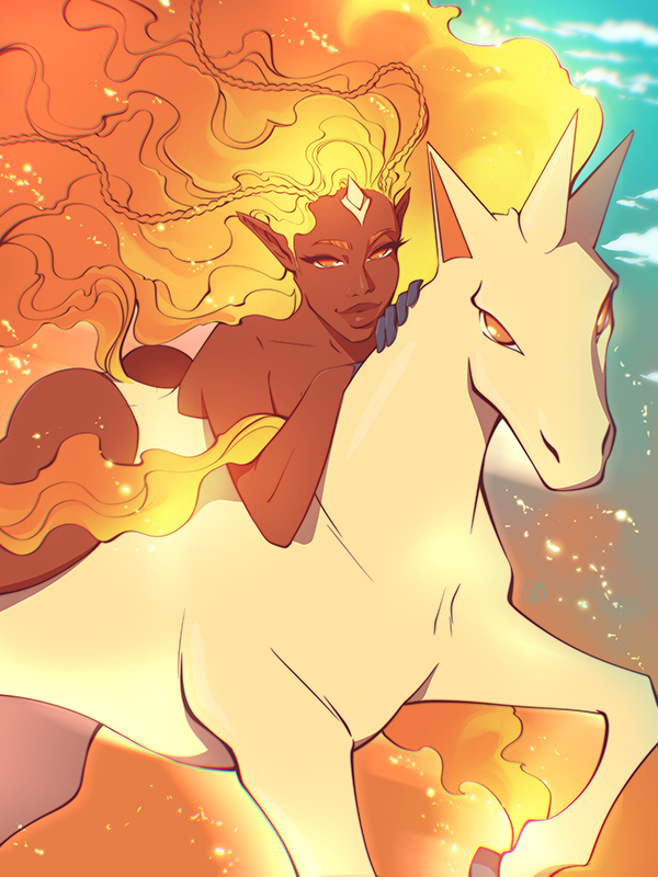 pinalaflame's tweet photo. rapidash🐴 #blacktober no.11 https://t.co/ma9NT69PKG