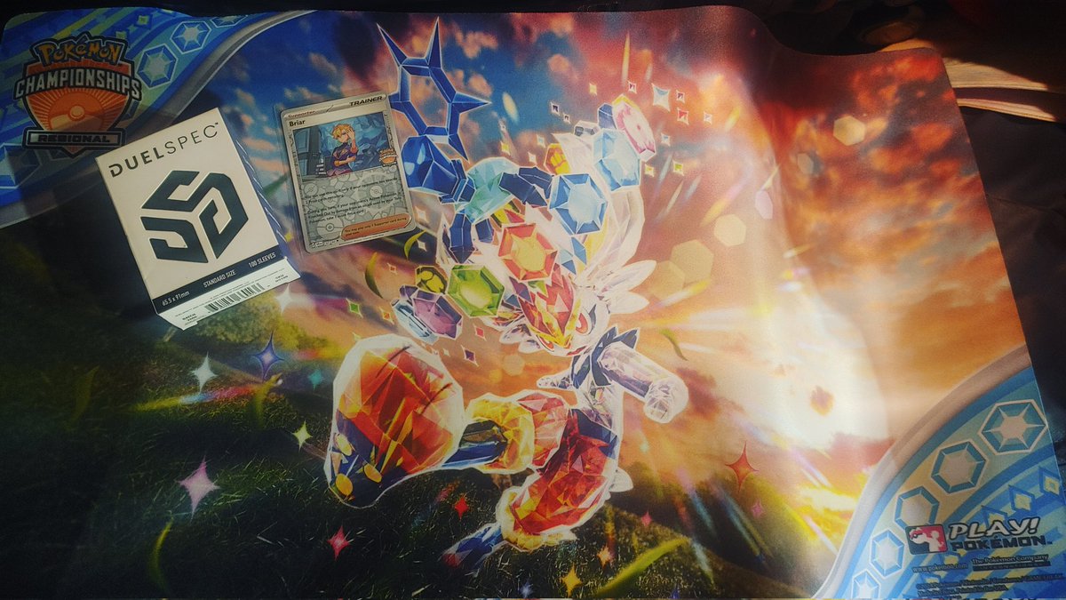 CoachDomTCG's tweet photo. LOUISVILLE SWAG GIVEAWAY TIME!

Giving away:
- Participate Cinderace Playmat
- Stamped Briar Promo
- pack of @DuelSpec_PG sleeves! 

Rules:
•Like & Retweet 
•Follow @CoachDomTCG 
•Comment what you think will take down Masters Division TCG this weekend!

Winner will be picked and announced after TCG Masters Finals has concluded!