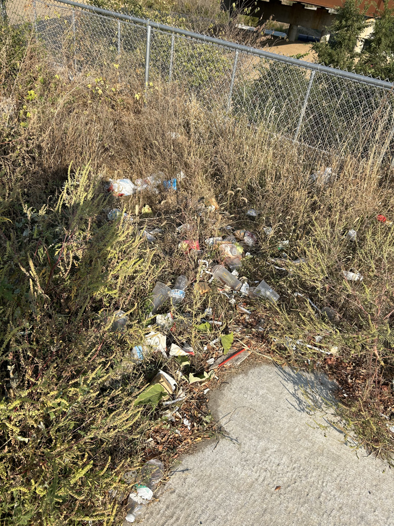 We love before &amp; after photos. Looking forward to what this 'after' photo will look like. See you tomorrow (10/12) at NEW TIME 9:30am for a Flash Trash Fall Fix Up at the 📷📷📷South Omaha Trailhead S. 42nd &amp; D.  Supplies provided. Bring your own water. #stashyourtrash