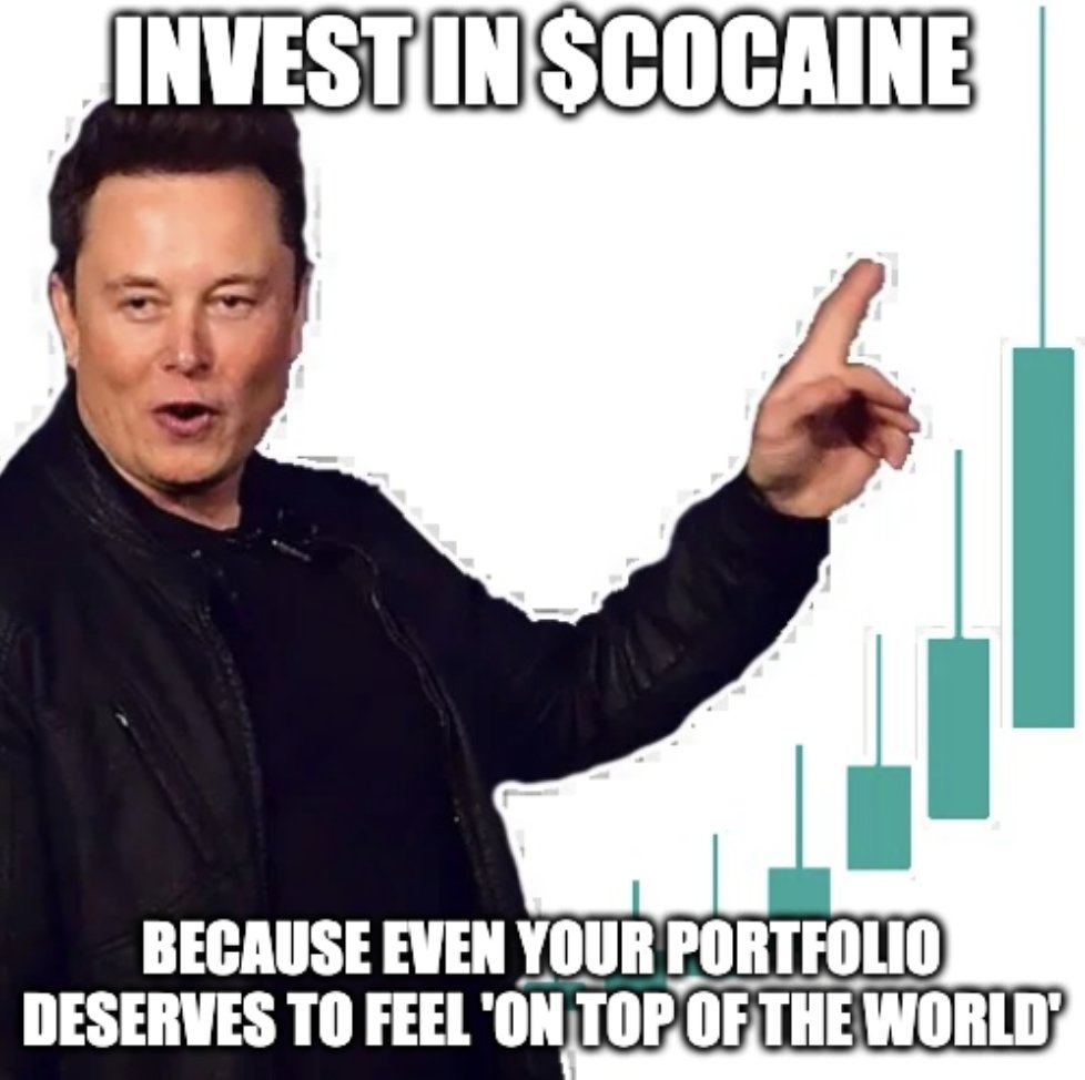 This guy definitely knows something of getting his portfolio high... What is his secret? Probably $COCAINE...