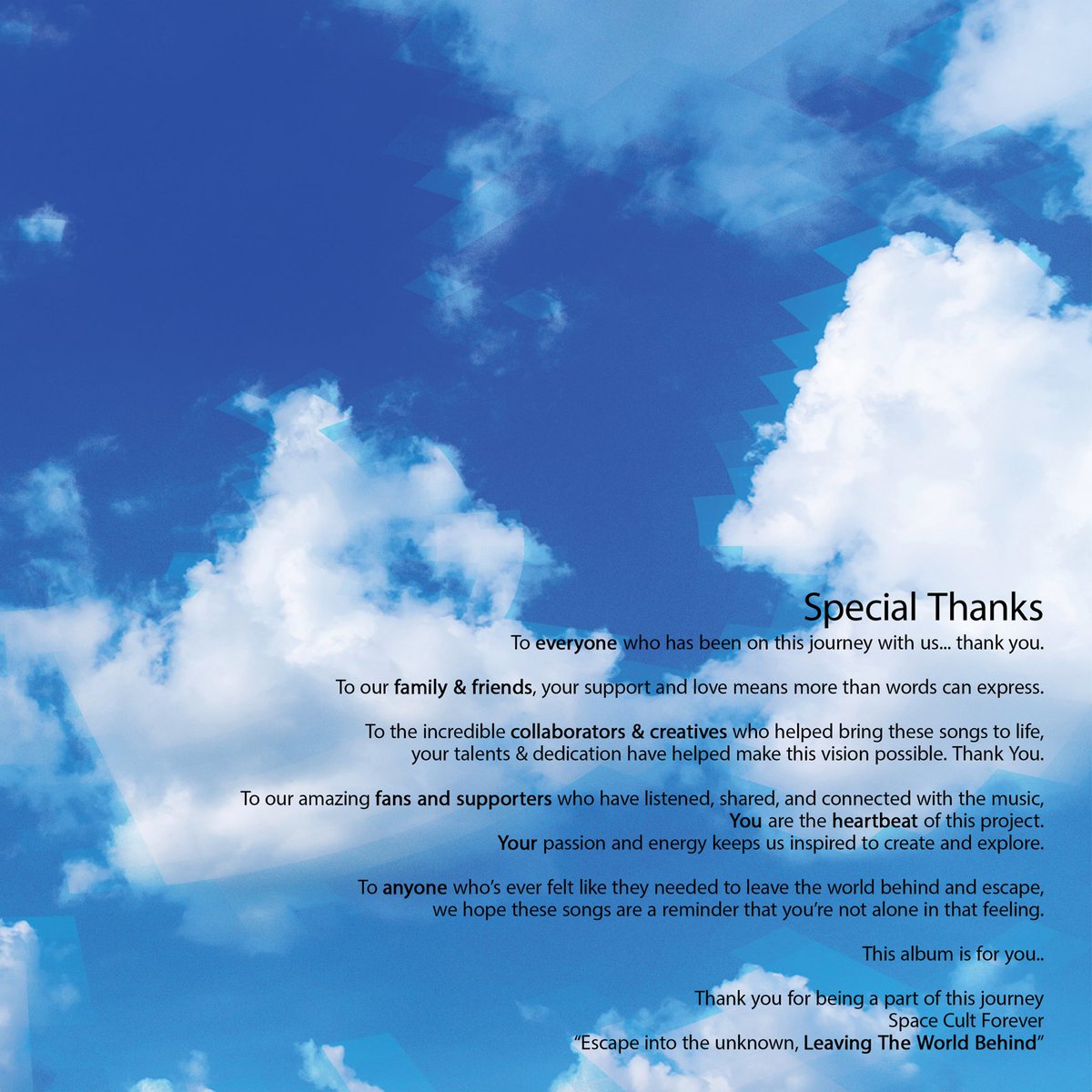 ATLiensOfficial's tweet photo. Leaving The World Behind isn’t just the title of our first album—it’s a feeling that’s carried us through the ups and downs, the late nights, and those moments when everything seemed to change and everything in between. Each song on this album is woven from threads of memory, fragments of ideas that once felt like distant dreams. It’s a journey that began years ago. Tied to a time when life felt like it was pulling in all directions —sometimes it was hard, sometimes it was beautiful. Some of these songs have been with us for years, hidden away until now. This project wouldn’t exist without every one of you who has shared in this journey with us. 

To all of you who have been a part of this, who have listened, shared, or simply felt something from the music—thank you. You’ve helped us make something we’ll carry with us forever.

To anyone who’s ever felt like they needed to leave the world behind and escape into the unknown, we hope these songs are a reminder that you’re not alone in that feeling.

This album is for you.
- ATLIENS