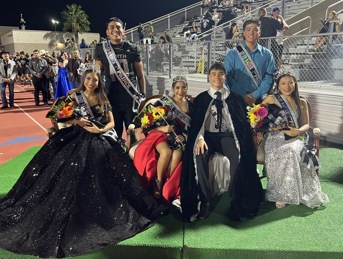 Congratulations to our 2024 Homecoming Queen 👑 Ximena Villa , 1st Princess  Ashley Bocanegra, &amp; 2nd Princess Ava Guzman !! <a href="/PSJAISD/">PSJA ISD</a> #north #Raiders #HOCO2024 #HOMEOFCHAMPIONS