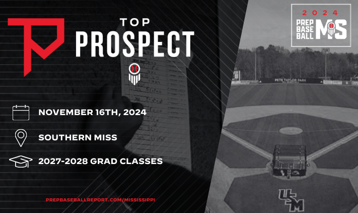 Prep Baseball Mississippi (@prepbaseballms) on Twitter photo π§π’π£ π£π₯π’π¦π£πππ§ πππ ππ¦: π¨π‘πππ₯ππππ¦π¦ π
π: Saturday, November 16th
π: <a href="/SouthernMissBSB/">Southern Miss Baseball</a> (Hattiesburg, MS)
π€: 2027-2028 Grads (Invite-Only)
To request an invite to the Top Prospect Games, visit the link below. ‡οΈ
π: loom.ly/WEEcrtU π§π’π£ π£π₯π’π¦π£πππ§ πππ ππ¦: π¨π‘πππ₯ππππ¦π¦ π
π: Saturday, November 16th
π: <a href="/SouthernMissBSB/">Southern Miss Baseball</a> (Hattiesburg, MS)
π€: 2027-2028 Grads (Invite-Only)
To request an invite to the Top Prospect Games, visit the link below. ‡οΈ
π: loom.ly/WEEcrtU